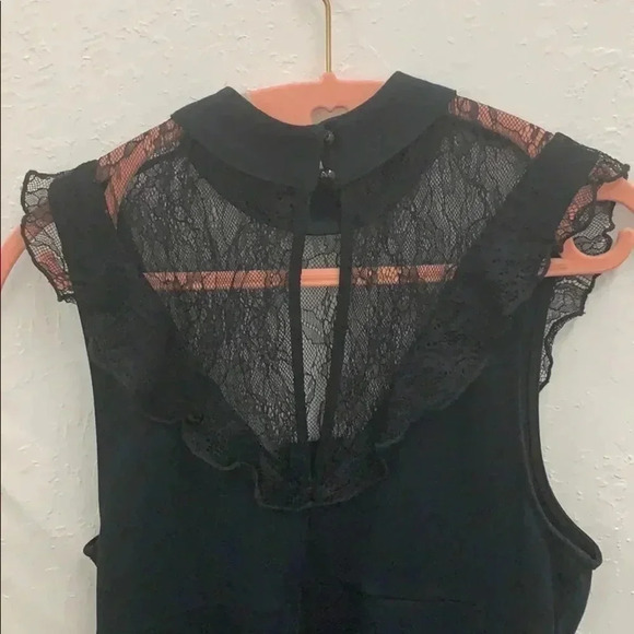Free People Beaumont Muse Lace Bodycon Black Dress Size Small - Picture 5 of 6